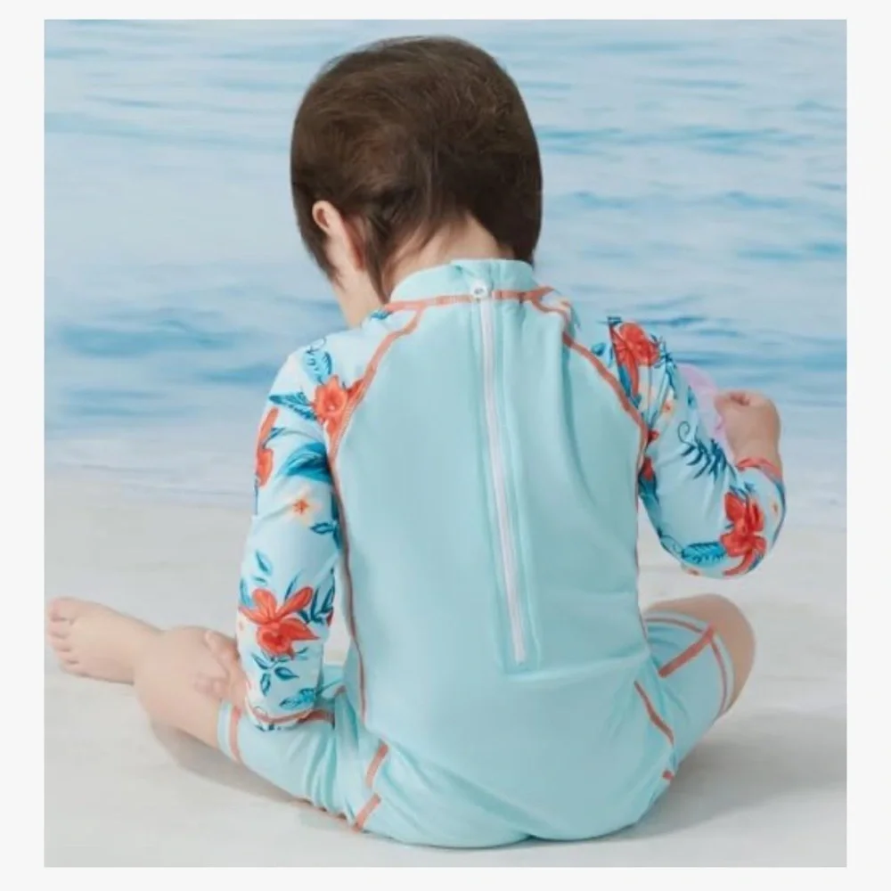 NWOT LIBREDGE‎ Baby Swimsuit Long Sleeve Bathing Suit 0-3m N67